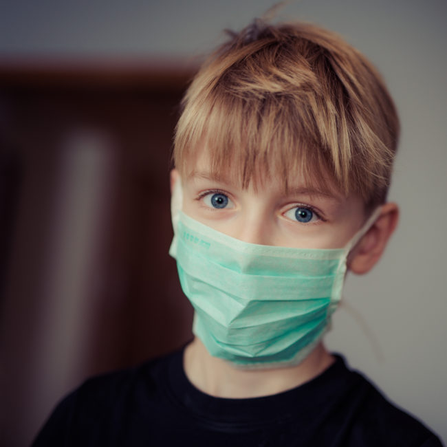 Canva – Boy Wearing Surgical Mask